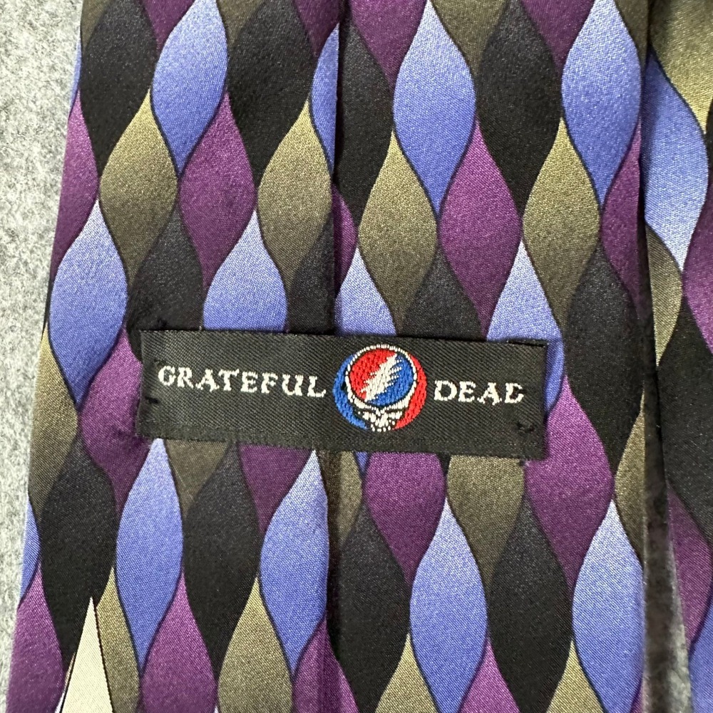 Grateful Dead Necktie OS Purple Mens Anthem of the Sun Fifth Set Silk